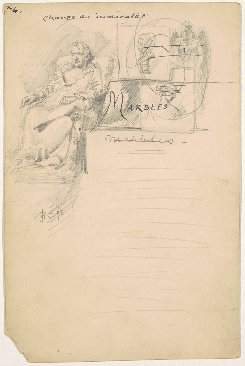 Studie für "Murmelspiele" von James Henry Moser