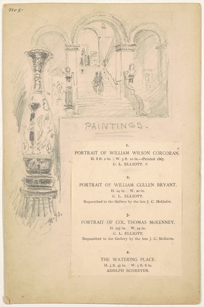 Studie für "Gemälde" von James Henry Moser