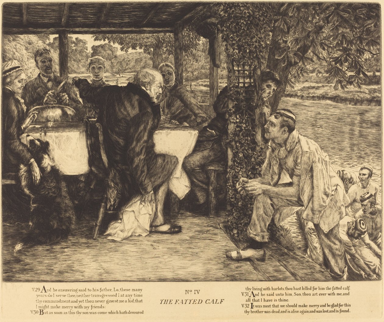 Das gemästete Kalb von James Jacques Joseph Tissot