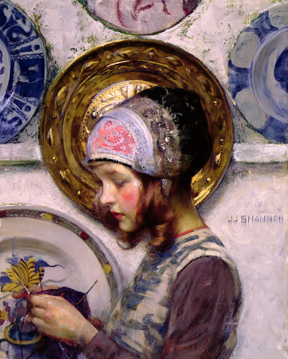 Der lila Strumpf von James Jebusa Shannon