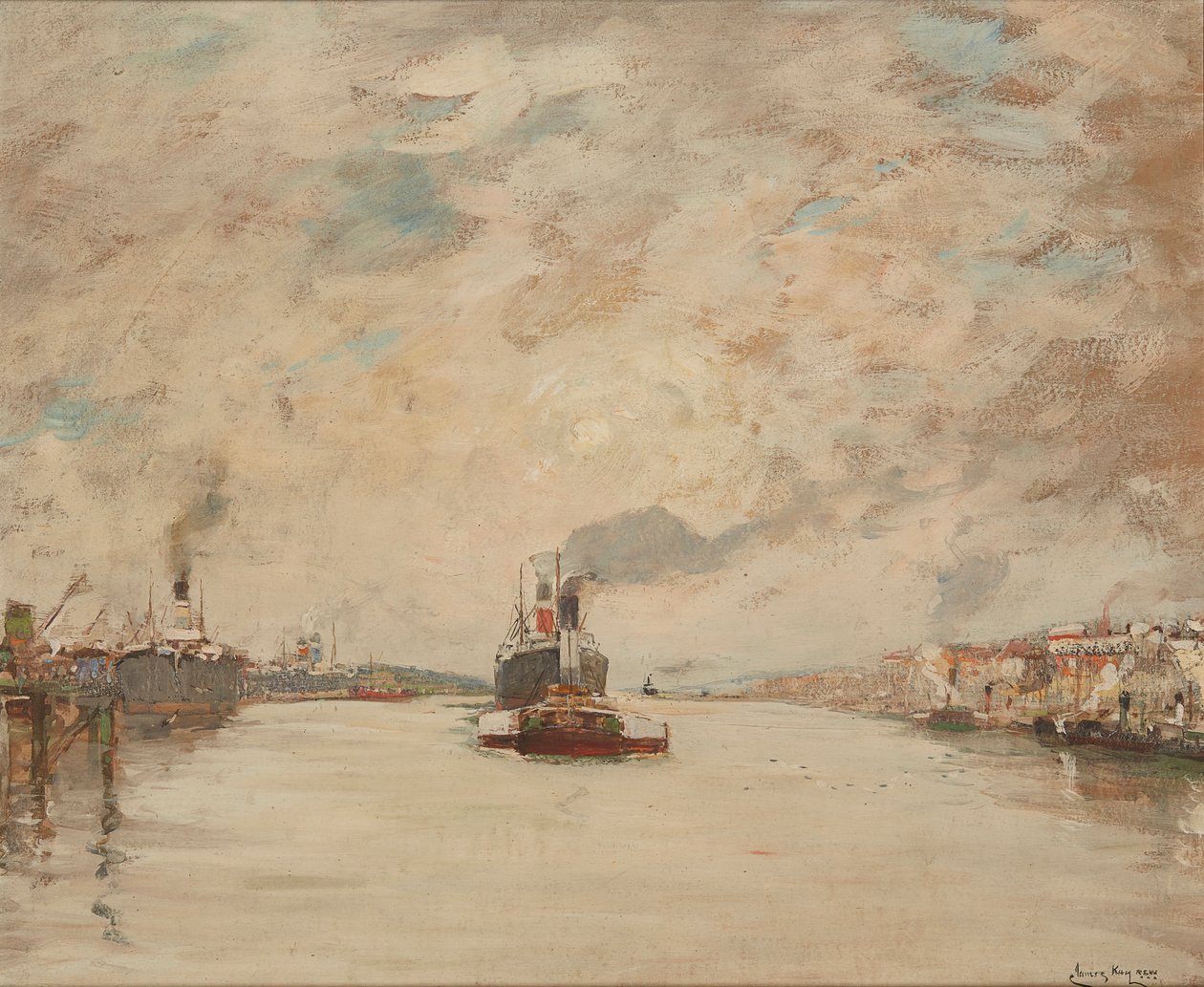 Westering Sun, River Clyde von James Kay