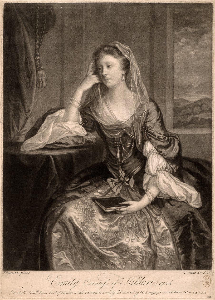 Emily, Gräfin von Kildare von James MacArdell
