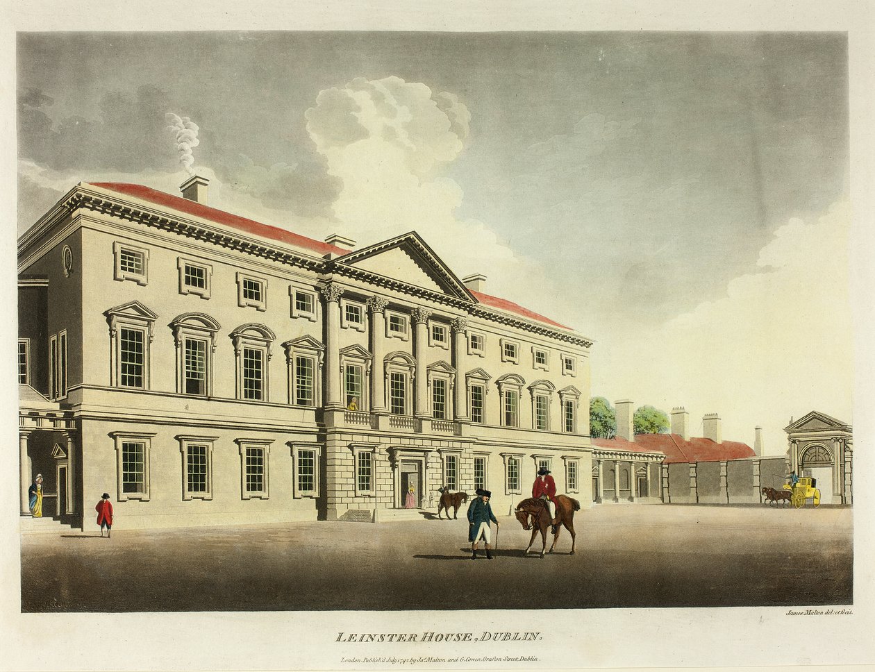 Leinster House, Dublin von James Malton