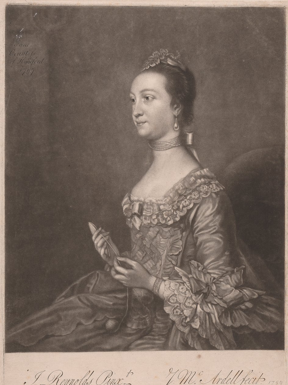 Jane Gräfin von Hyndford von James McArdell