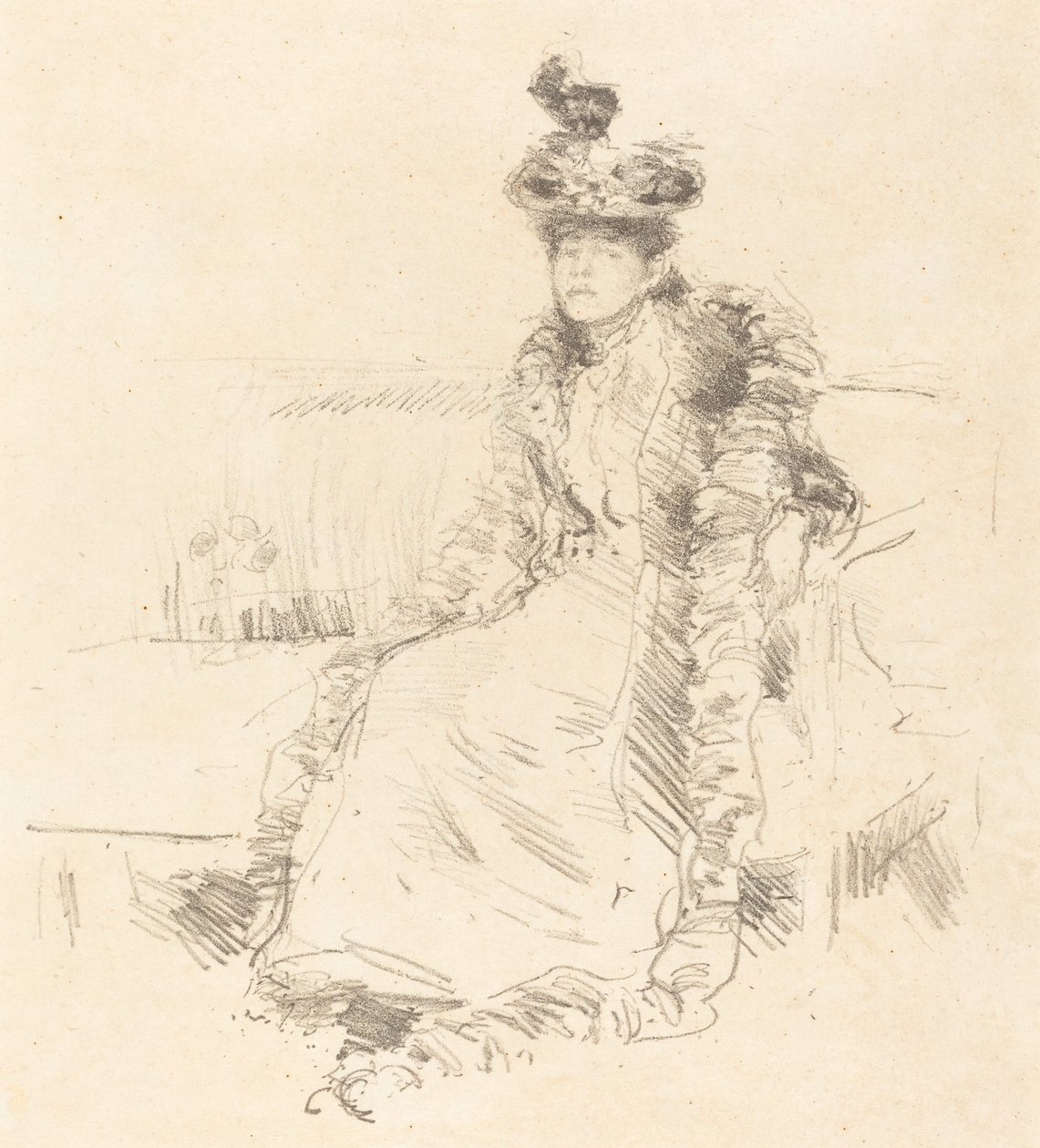 Eine sitzende Dame von James Abbott McNeill Whistler