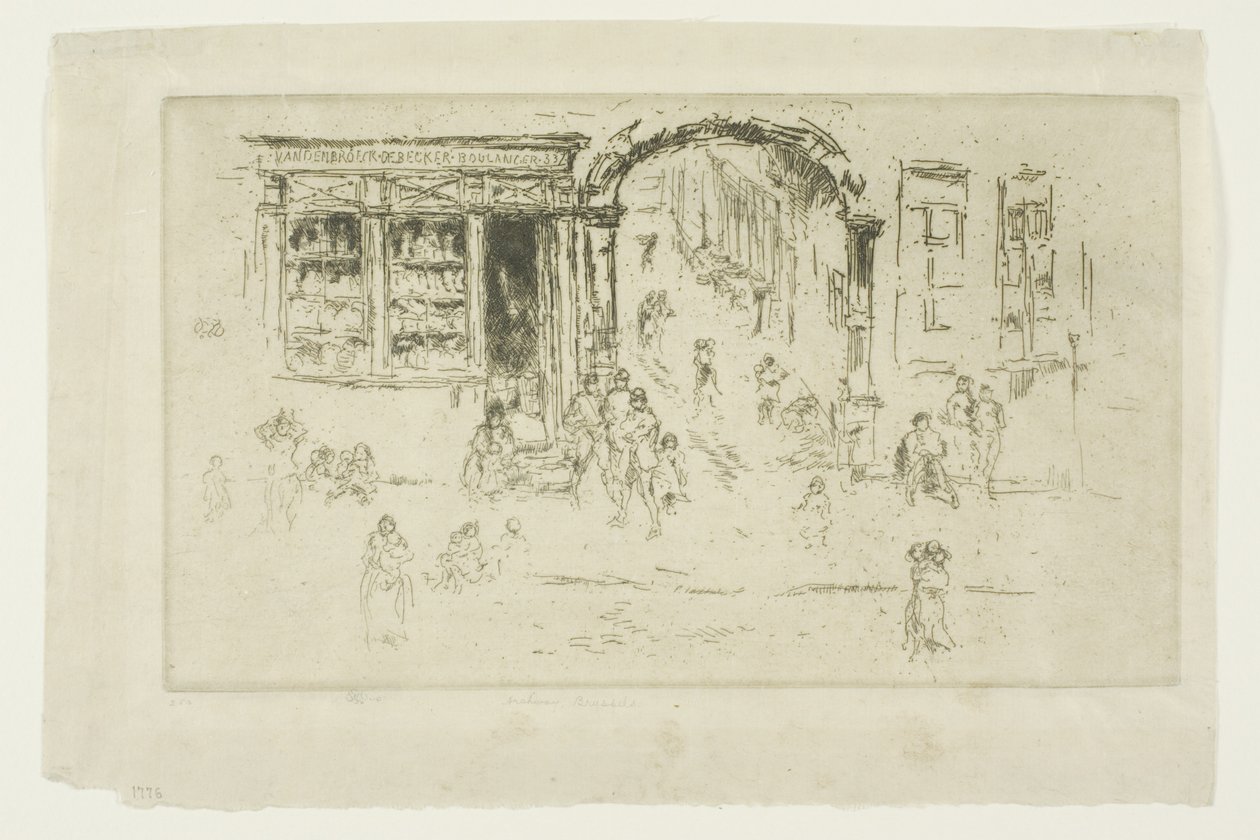 Torweg, Brüssel von James Abbott McNeill Whistler