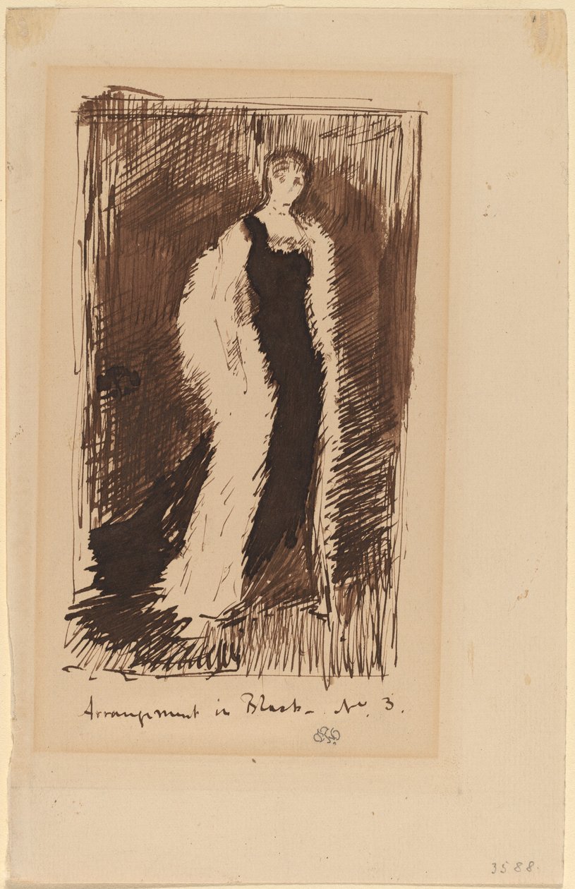 Anordnung in Schwarz - Nr.3 von James Abbott McNeill Whistler