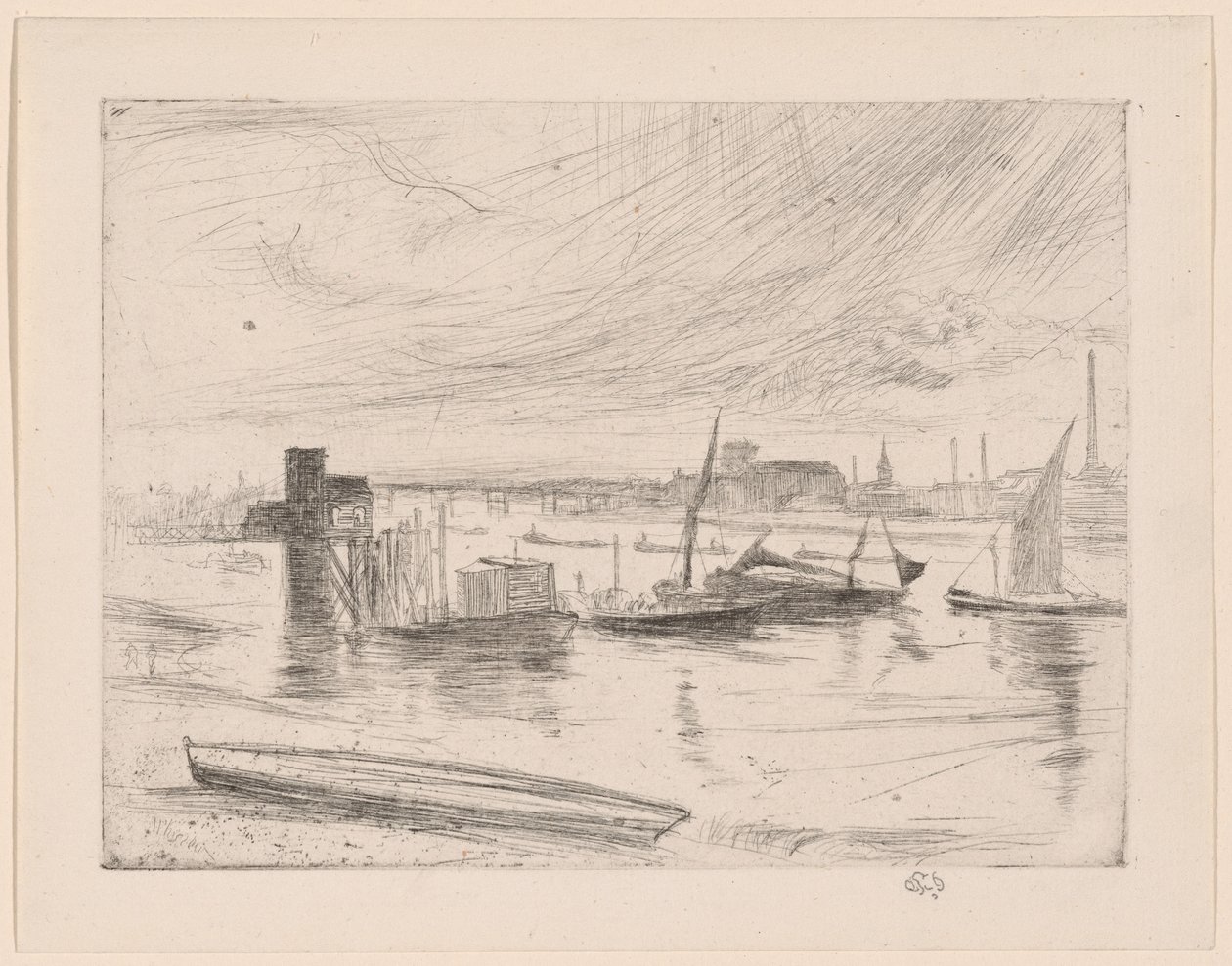 Battersea Morgendämmerung (Cadogan Pier) von James McNeill Whistler