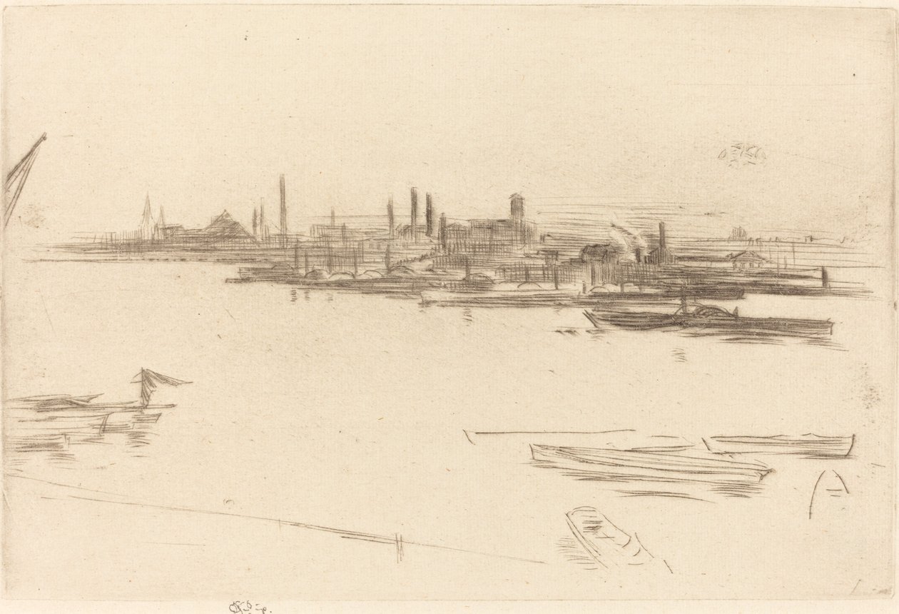 Battersea: Morgendämmerung von James Abbott McNeill Whistler