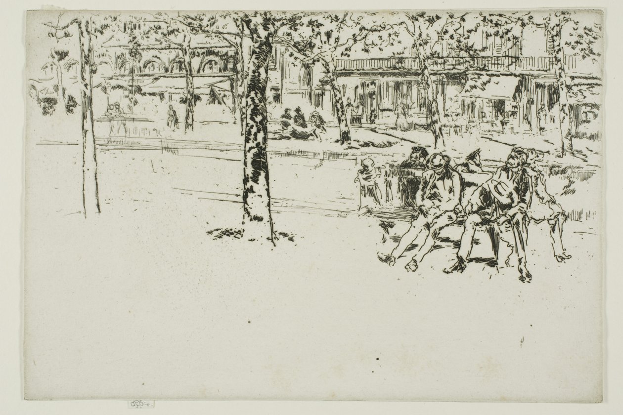 Boulevard Poissonnière, Paris von James Abbott McNeill Whistler