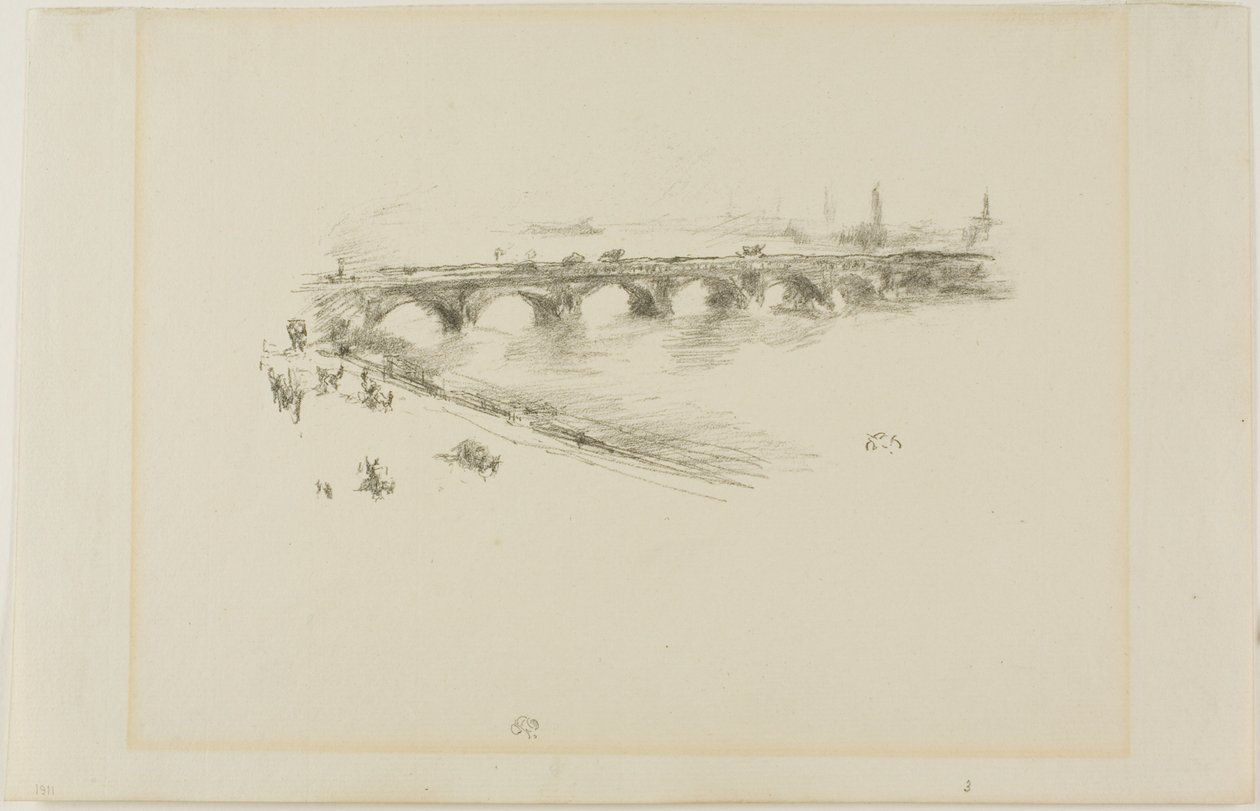 Abend, Little Waterloo Bridge von James Abbott McNeill Whistler