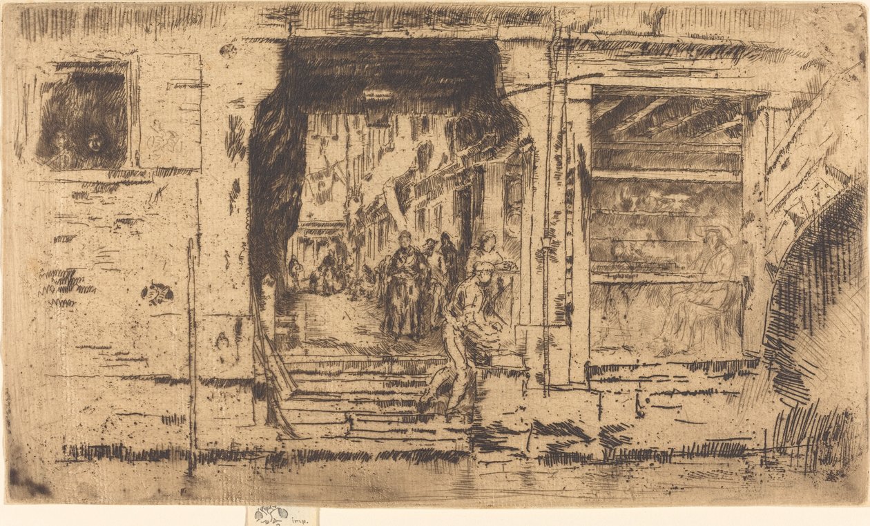 Fischladen, Venedig von James Abbott McNeill Whistler