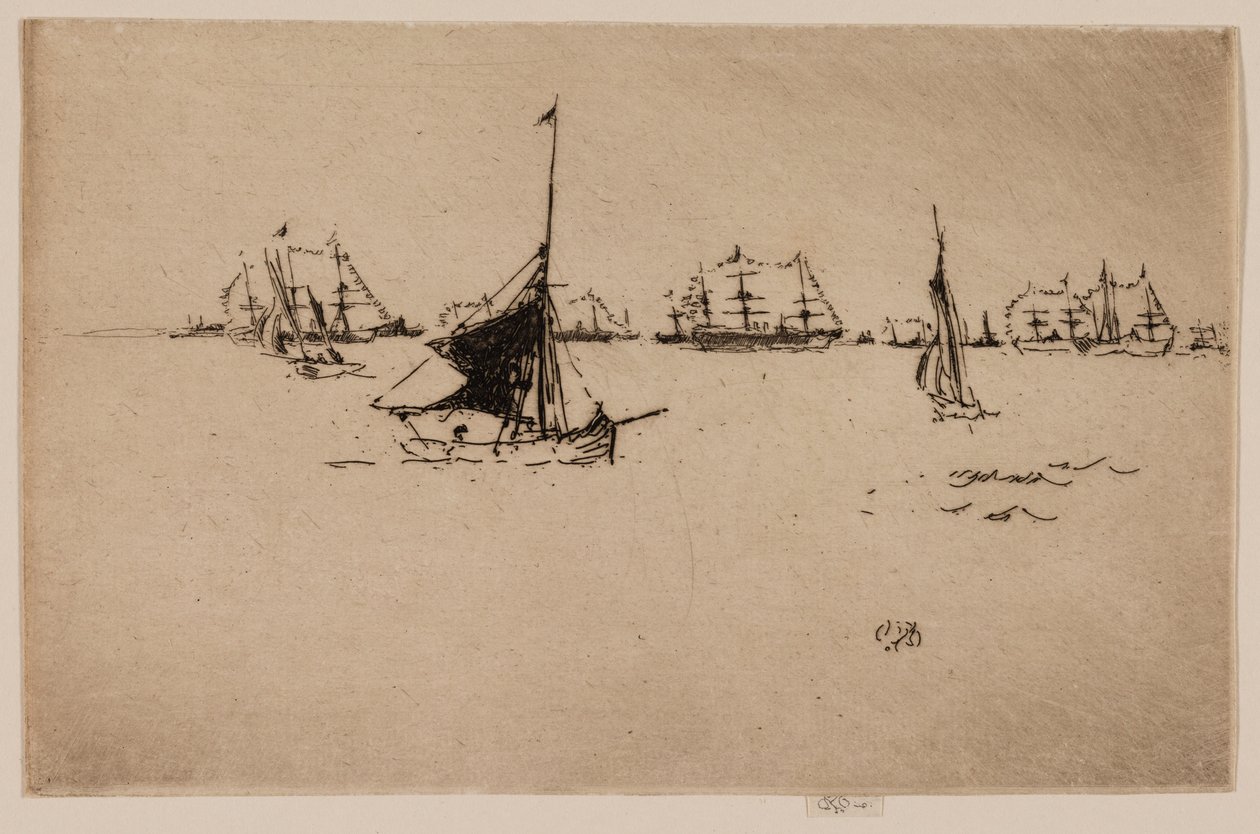 Die Flotte Ihrer Majestät: Abend von James McNeill Whistler