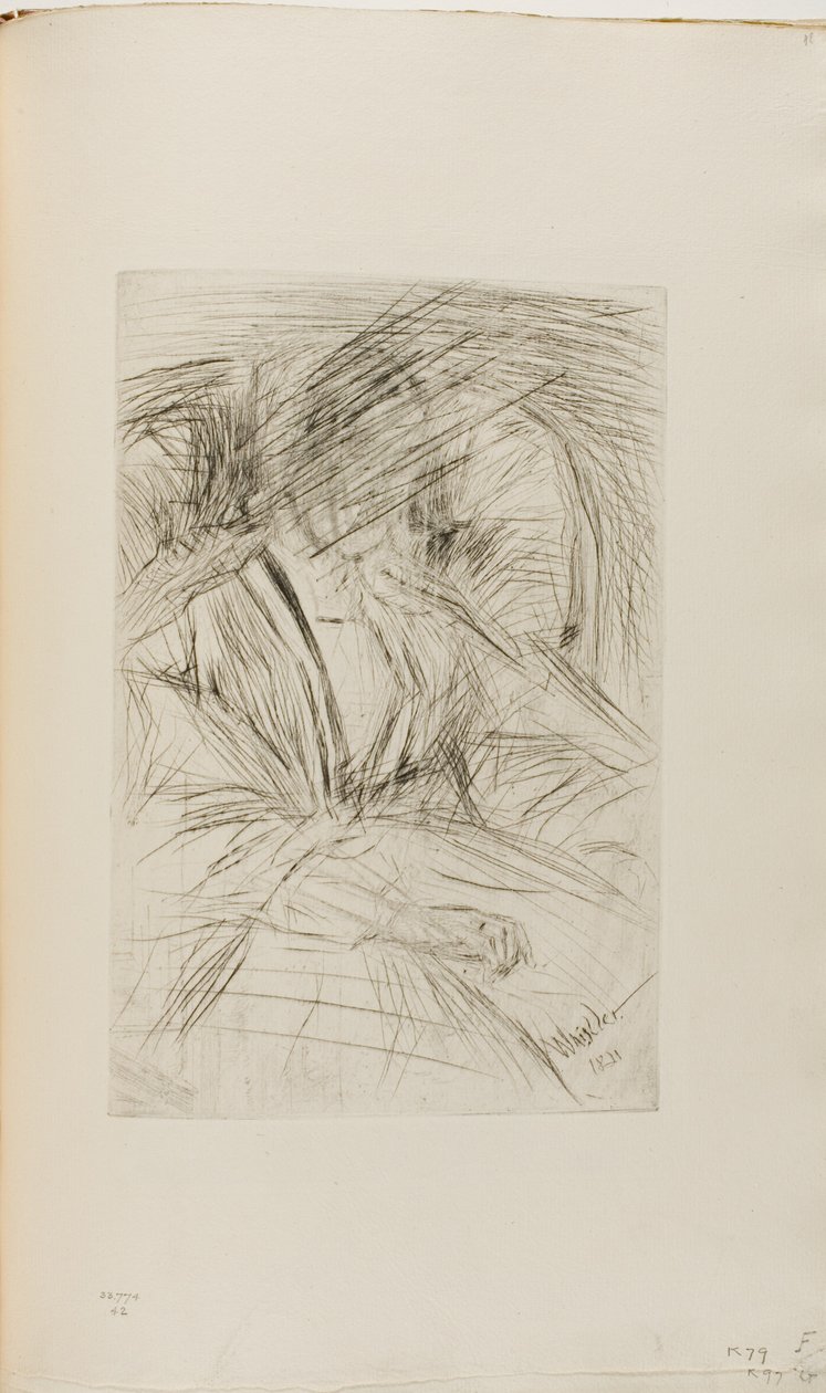 Dame in einem Sessel von James Abbott McNeill Whistler
