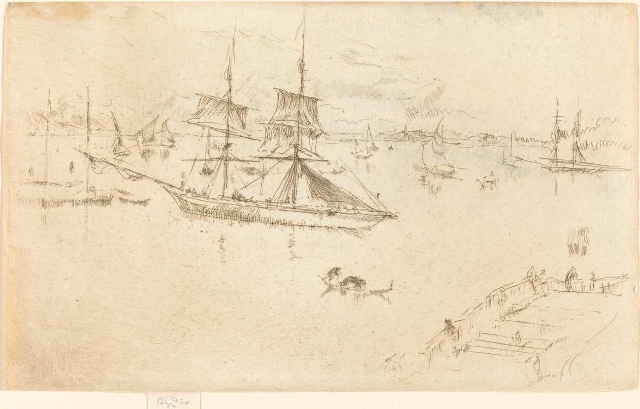Lagune: Mittag von James Abbott McNeill Whistler
