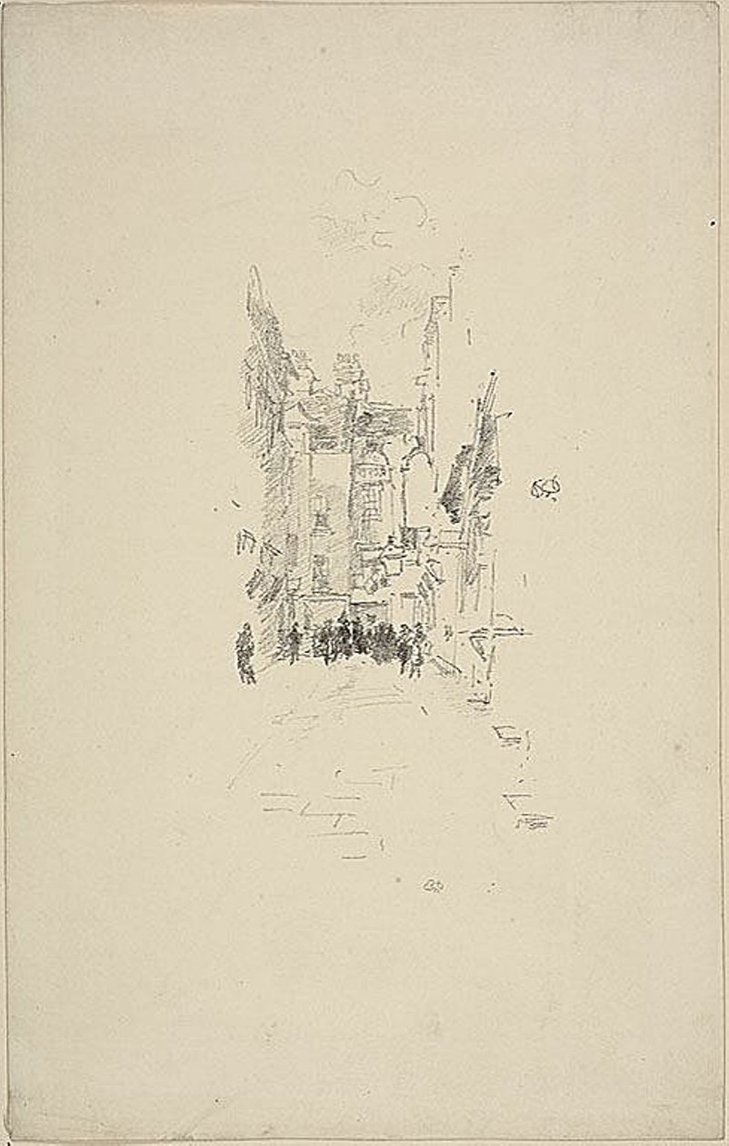 Kleiner Hof, Cloth Fair von James Abbott McNeill Whistler