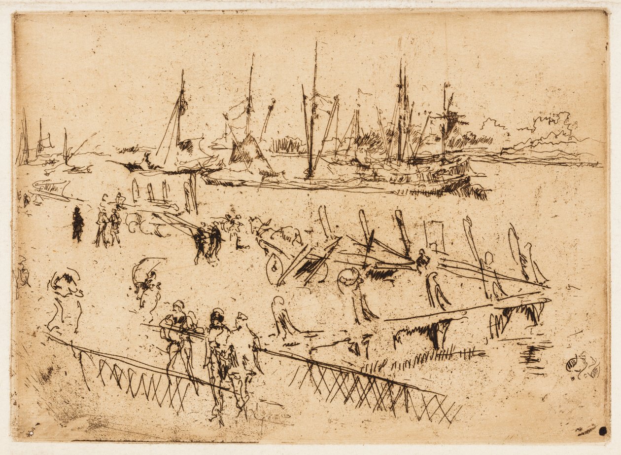 Kleines Dordrecht von James Abbott McNeill Whistler