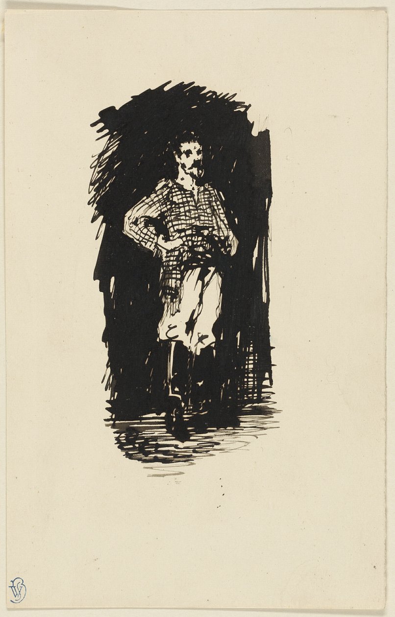 Mann im karierten Hemd von James McNeill Whistler