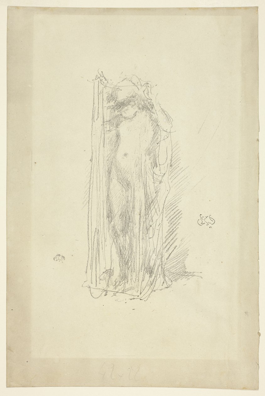 Modell drapiert von James Abbott McNeill Whistler
