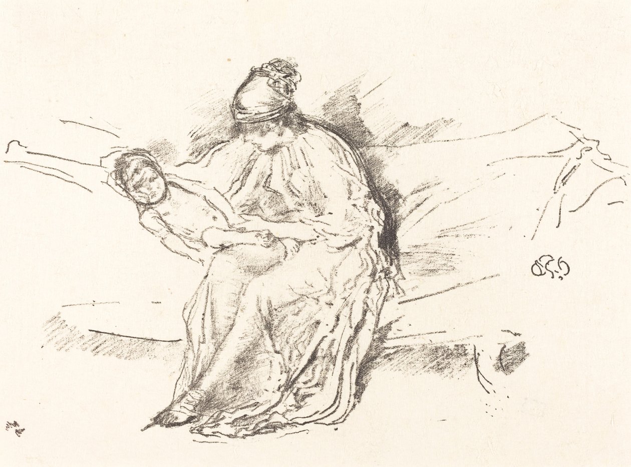 Mutter und Kind, Nr. 4 von James Abbott McNeill Whistler