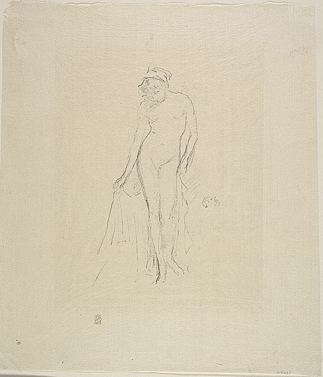 Nacktes Modell, stehend von James Abbott McNeill Whistler