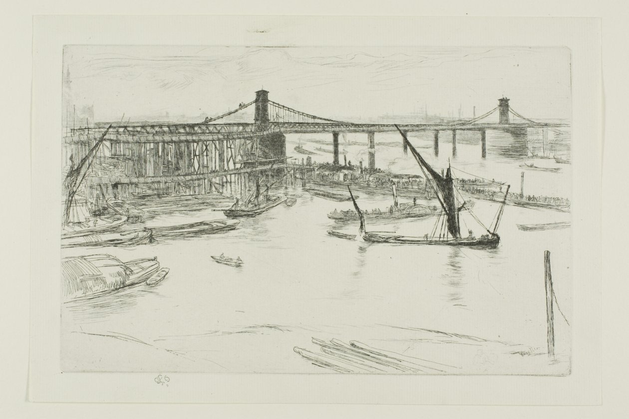 Alte Hungerford-Brücke von James Abbott McNeill Whistler