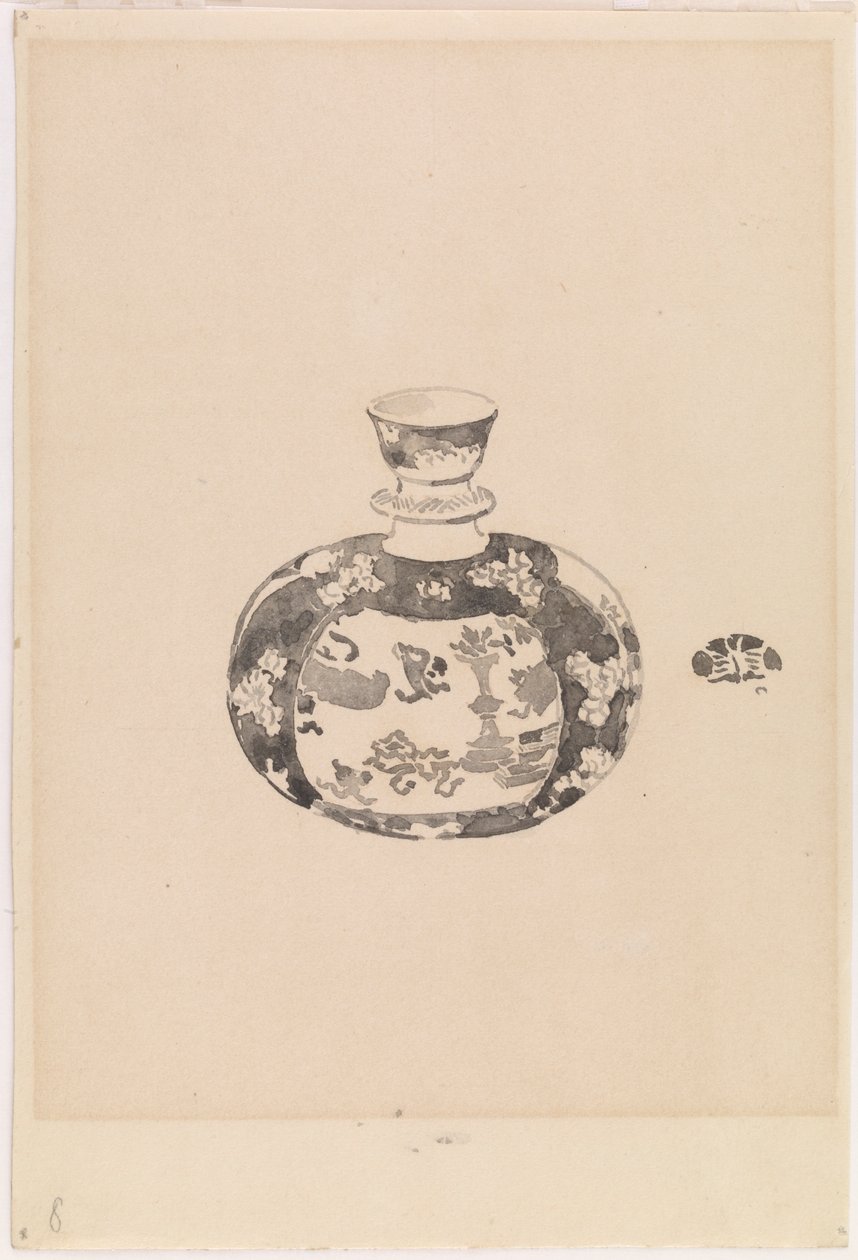 Oviformer Ingwerkrug mit glockenförmigem Deckel von James Abbott McNeill Whistler