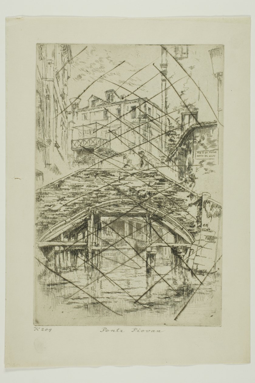 Ponte del Piovan von James Abbott McNeill Whistler