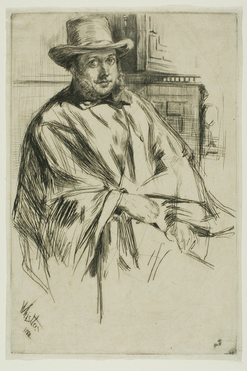 Porträt eines Mannes von James Abbott McNeill Whistler