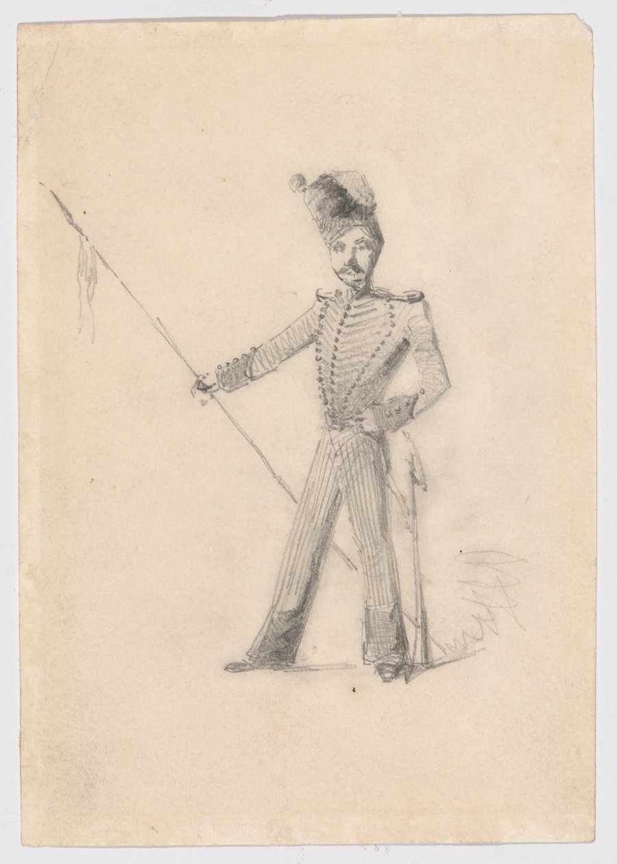 Soldat mit Lanze von James Abbott McNeill Whistler