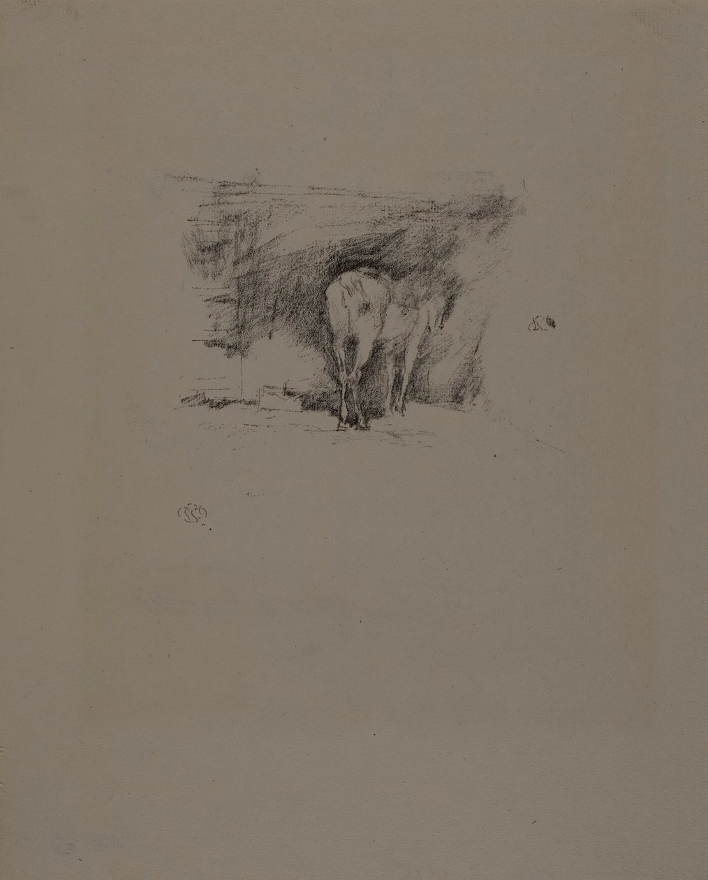 Studie eines Pferdes von James Abbott McNeill Whistler