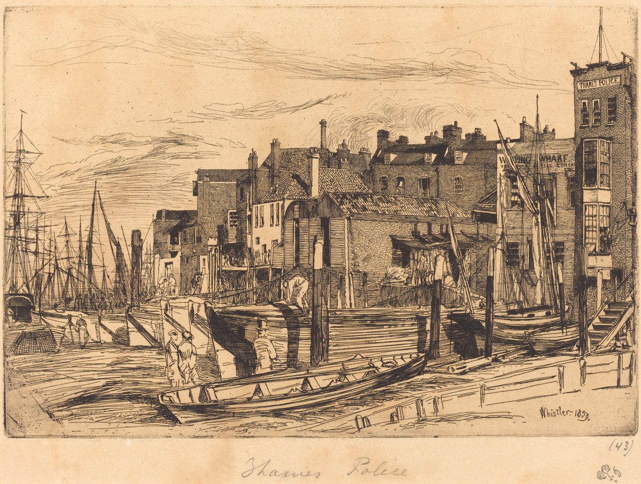 Thames-Polizei von James Abbott McNeill Whistler