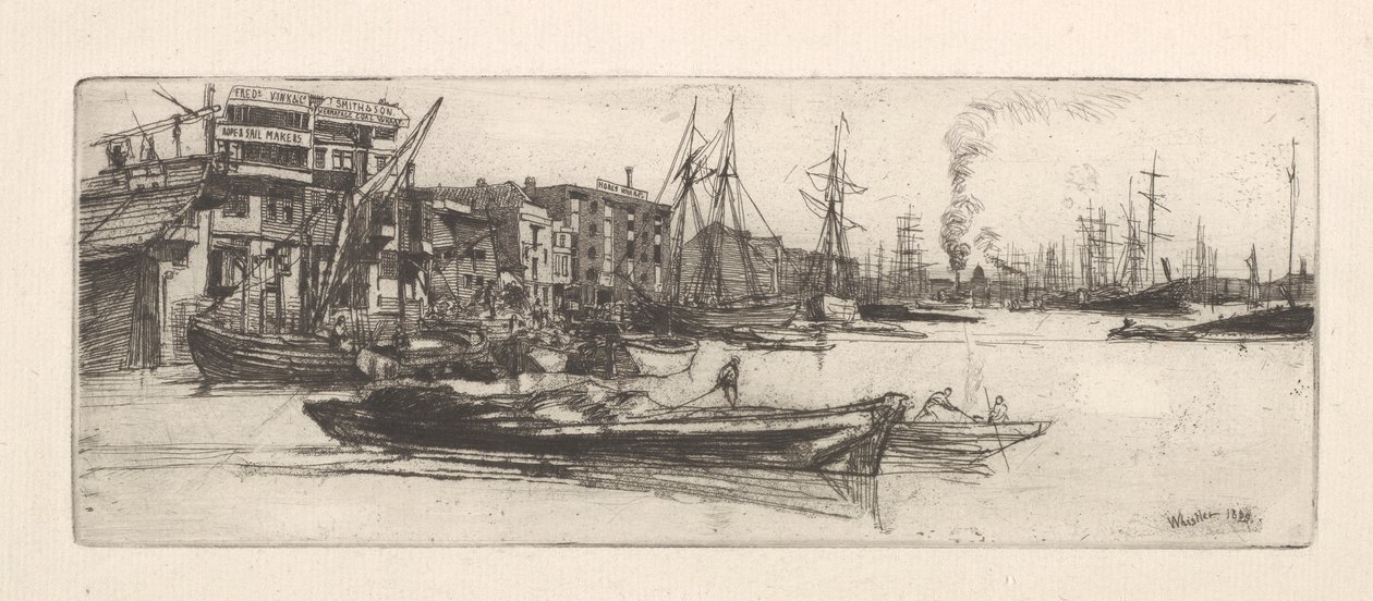 Thames-Lagerhäuser von James Abbott McNeill Whistler