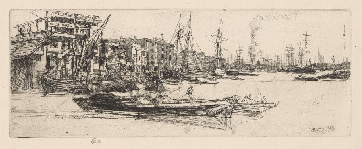 Thames-Lagerhäuser von James Abbott McNeill Whistler
