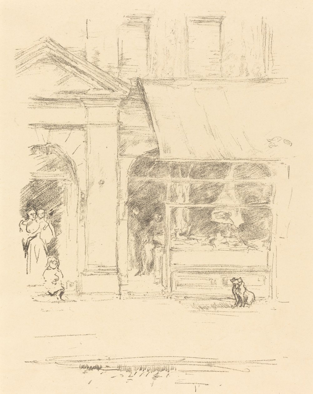 Der Hund des Metzgers von James Abbott McNeill Whistler