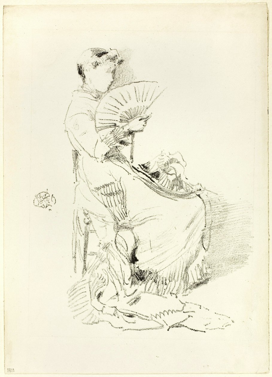 Der Fächer von James Abbott McNeill Whistler