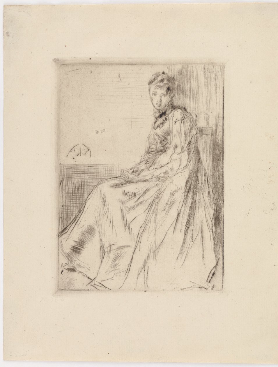Der Brief (Maud, sitzend) von James Abbott McNeill Whistler