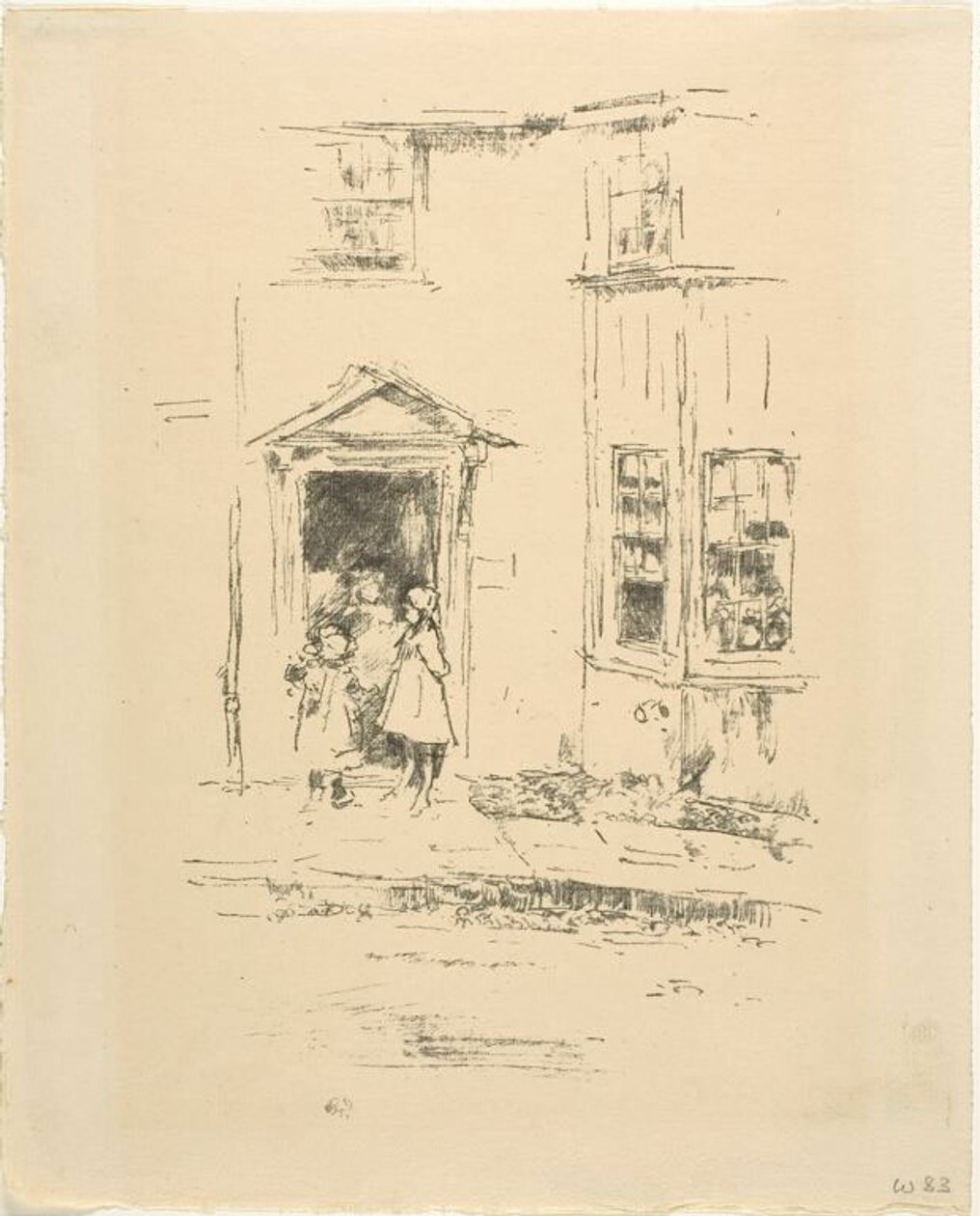 Die kleine Tür, Lyme Regis von James McNeill Whistler