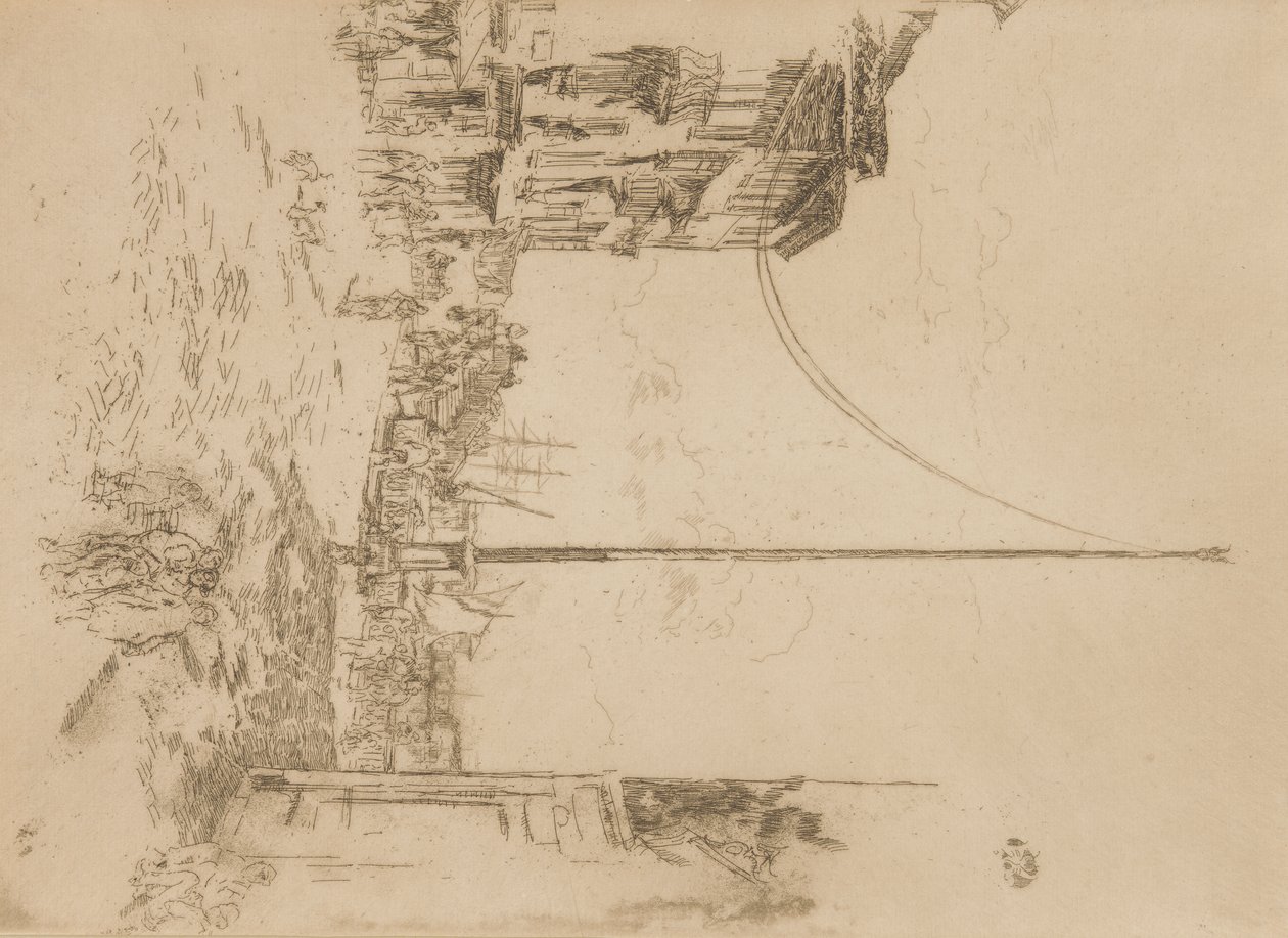 Der kleine Mast von James Abbott McNeill Whistler