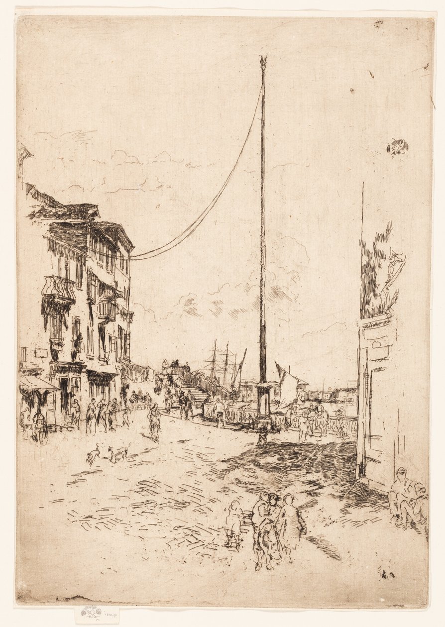 Der kleine Mast von James Abbott McNeill Whistler