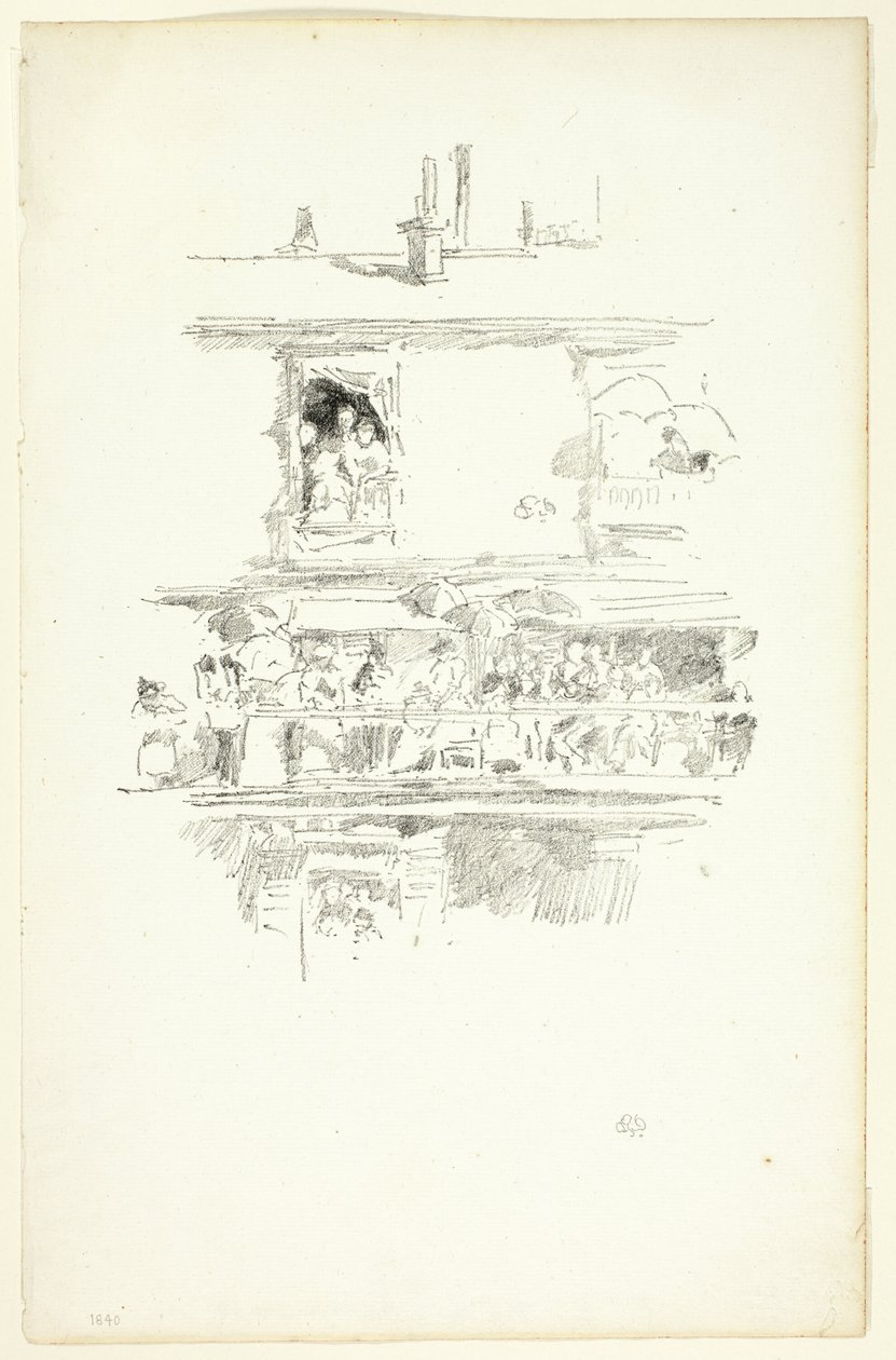 Der lange Balkon von James Abbott McNeill Whistler
