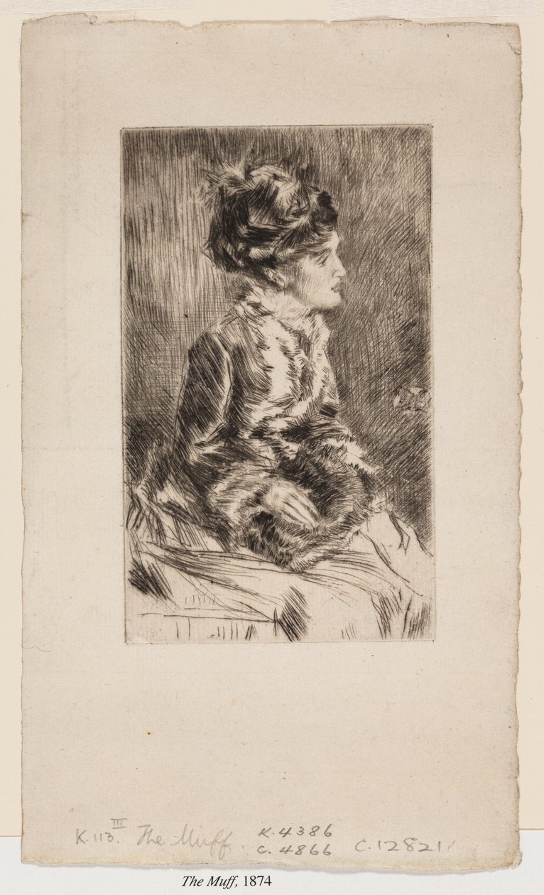 Der Muff von James Abbott McNeill Whistler