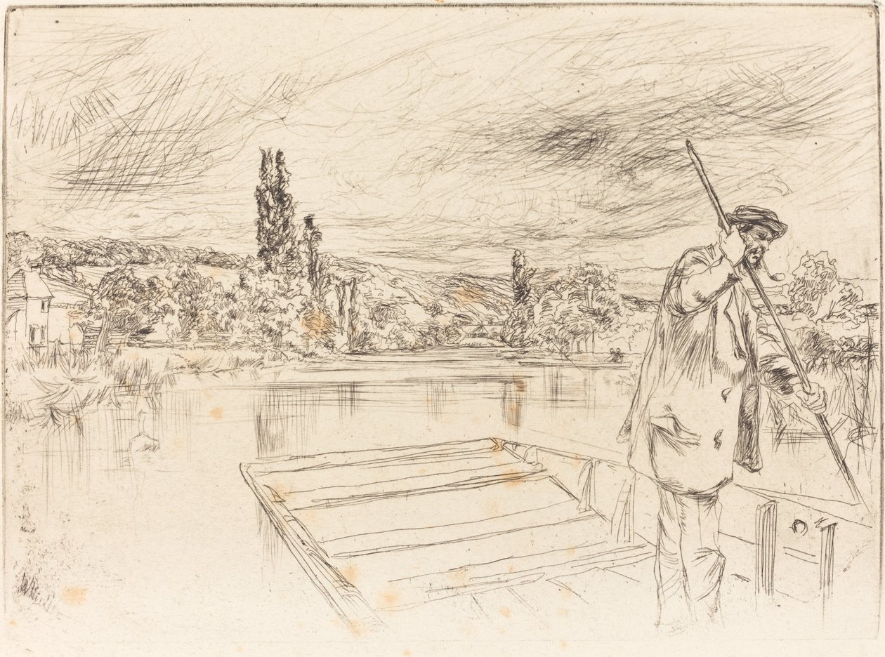 Der Stocherkahn von James Abbott McNeill Whistler
