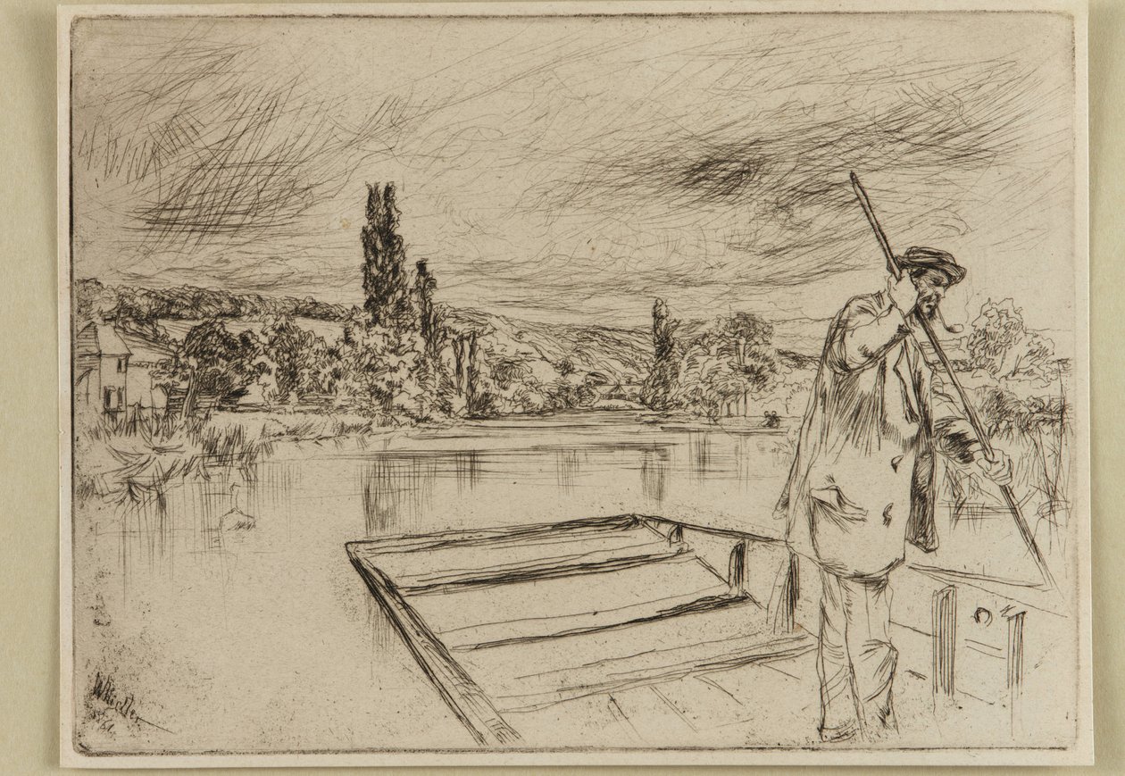 Das Stocherkahn von James Abbott McNeill Whistler