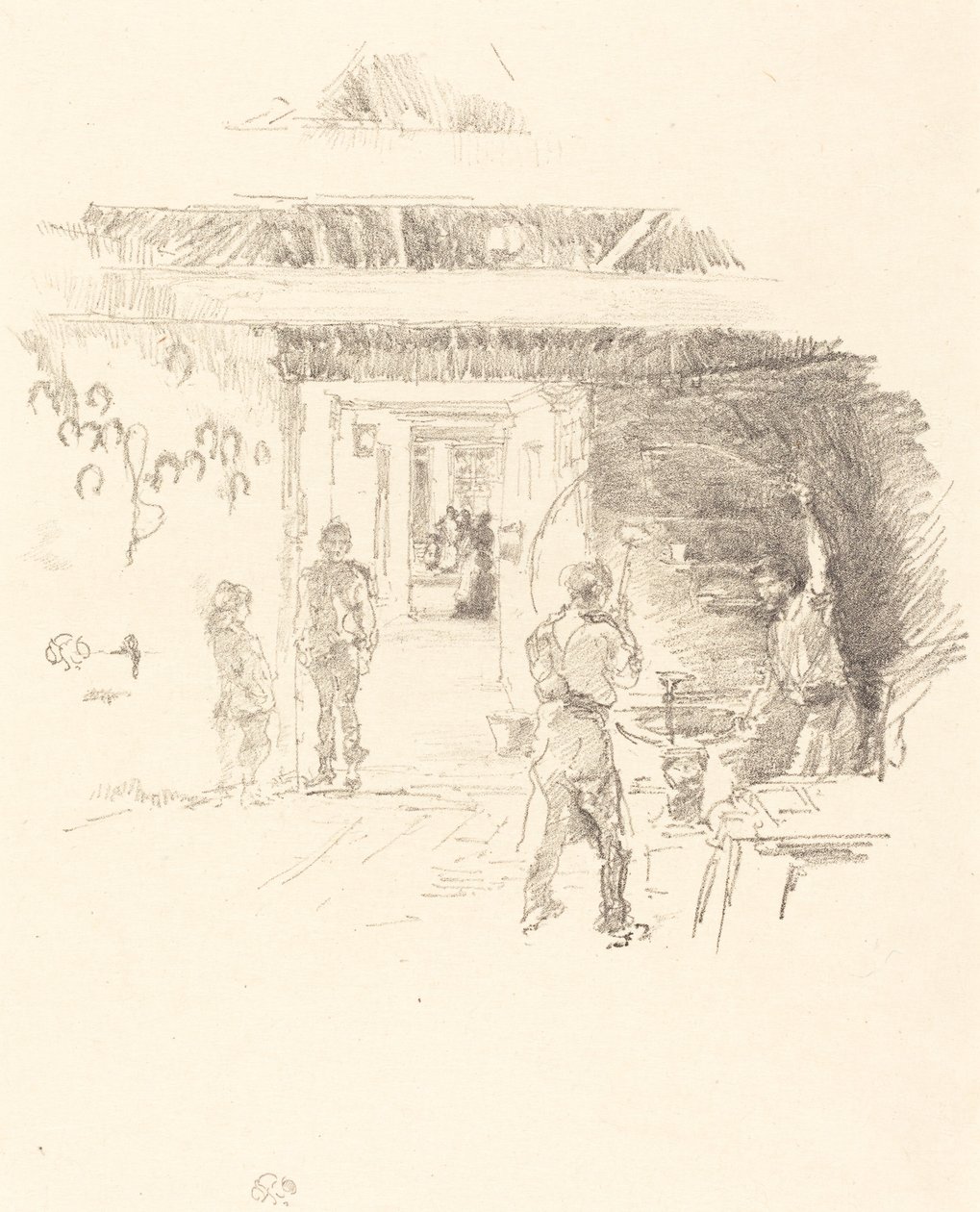 Der Reifenschmied von James Abbott McNeill Whistler