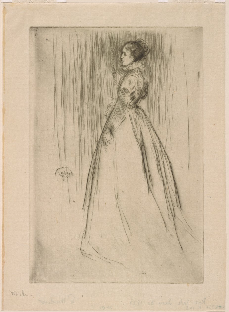 Das Samtkleid (Mrs. Leyland) von James Abbott McNeill Whistler