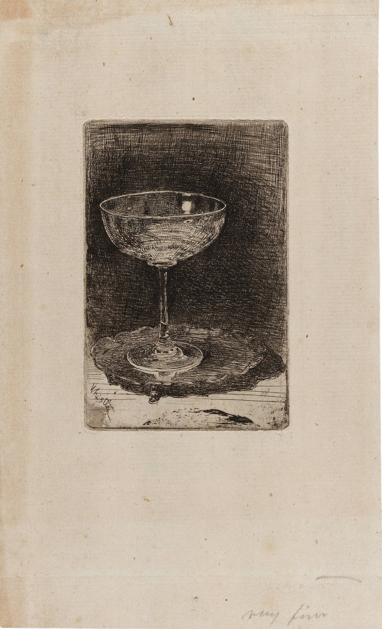 Das Weinglas von James Abbott McNeill Whistler