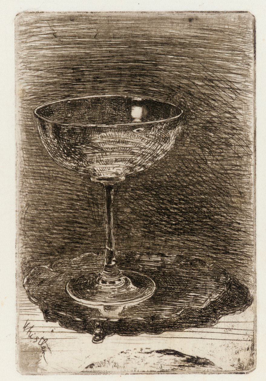 Das Weinglas von James Abbott McNeill Whistler