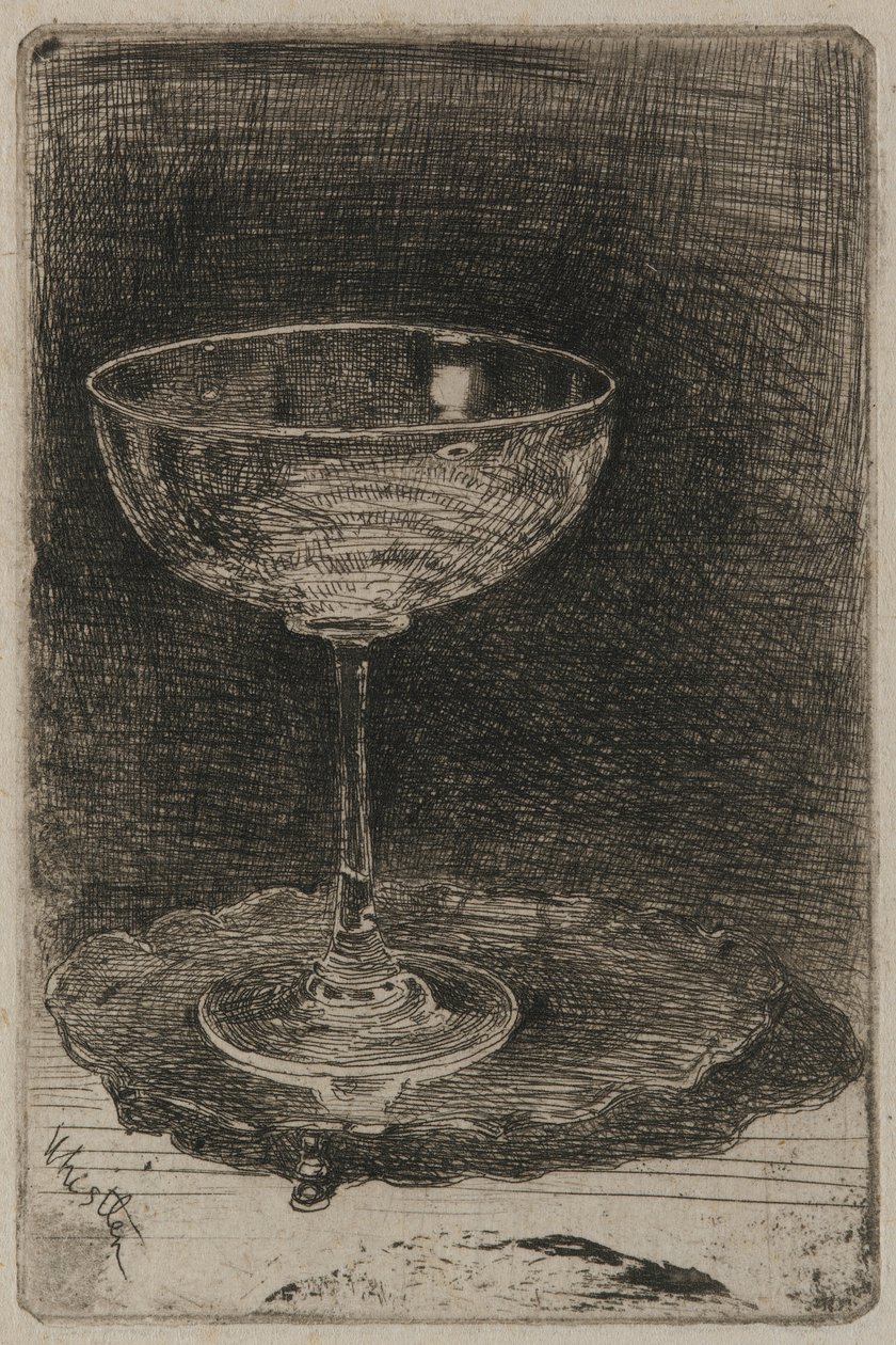 Das Weinglas von James Abbott McNeill Whistler