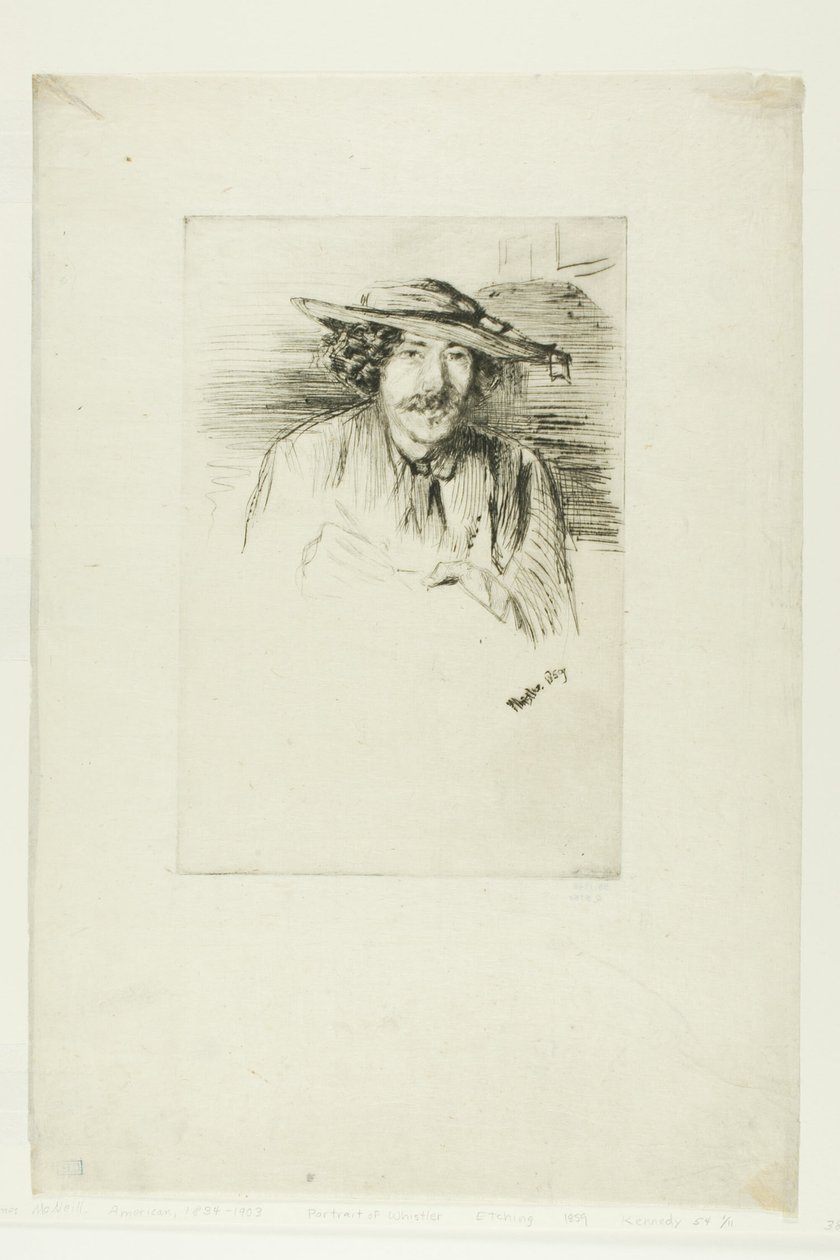 Whistler mit Hut von James Abbott McNeill Whistler